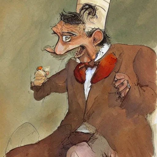 Image similar to the drunk french baron by peter de seve