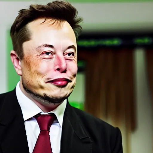 Prompt: Elon musk with a mustache in the style of salvador dalli