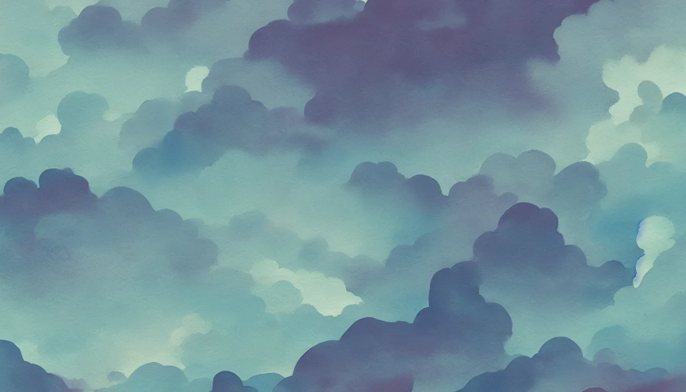 Prompt: subtle watercolor texture clouds minimalist kilian eng, minimalist