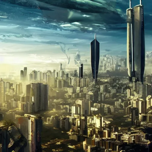 Prompt: sao paulo in the year 2 0 7 0, solarpunk, sci fi, cinematic