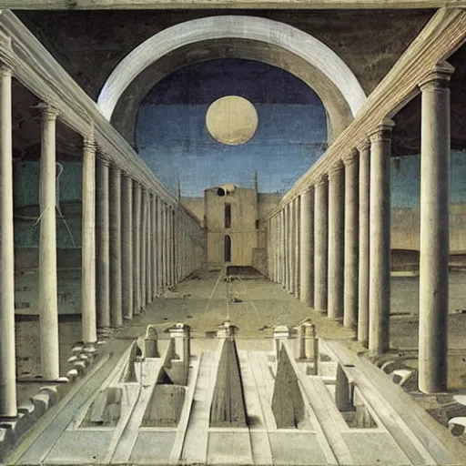 Image similar to the ideal city by piero della francesca