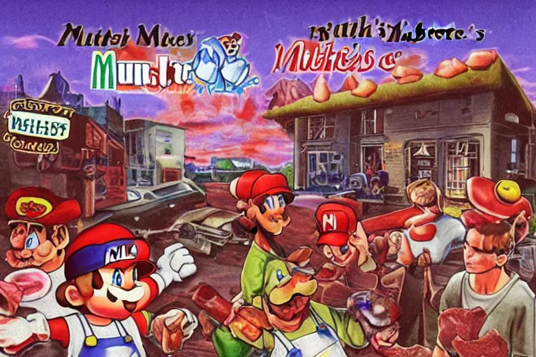 Prompt: the cover for a nintendo 6 4 game titled'mysteries of butcher's keep'