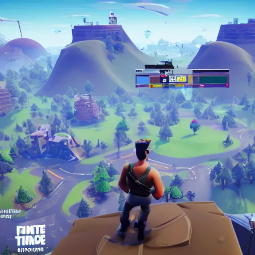 Prompt: new york times in fortnite