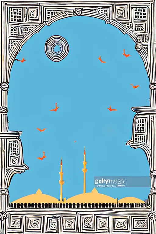 Image similar to minimalist boho style art of galata tower istanbul, illustration, vector art