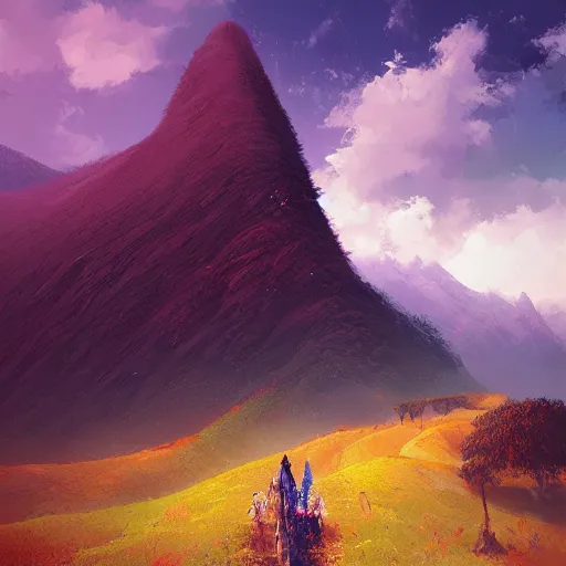 Image similar to yunnan province, fields landscape, by anato finnstark, by alena aenami, by john harris, by ross tran, by wlop, by andreas rocha