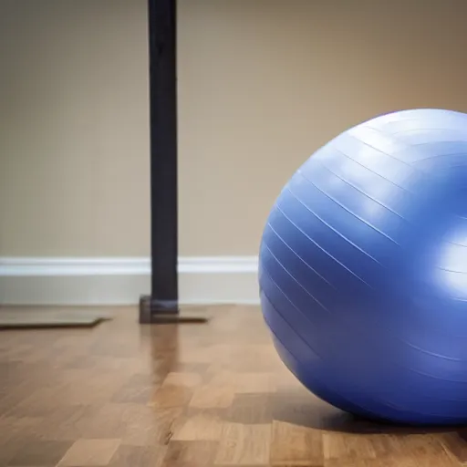 Image similar to a Exercise Ball inside a Room