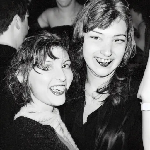 Prompt: photographs from a drunken new years eve party in the ywar 1999