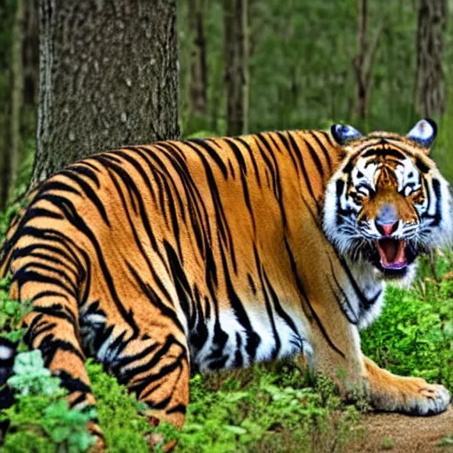 Image similar to tiger in the woods