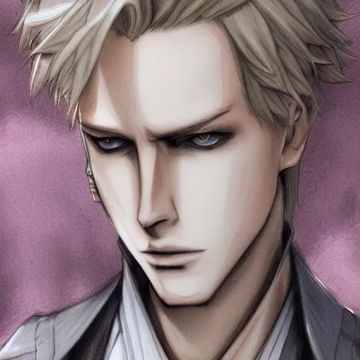 Prompt: Colored Sketch of johan liebert Hyperdetailed , trending on artstation , CGSociety