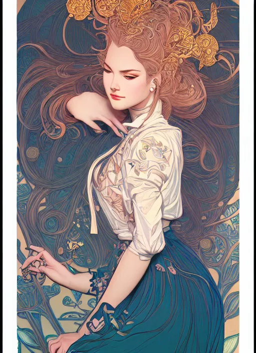 Prompt: girl venizian, extremely detailed, sharp focus, portrait, smooth, digital illustration, by james jean, by rossdraws, mucha, frank franzzeta, sakimichan
