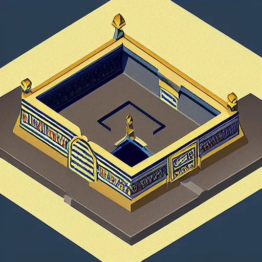 Image similar to “isometric egyptian tomb”