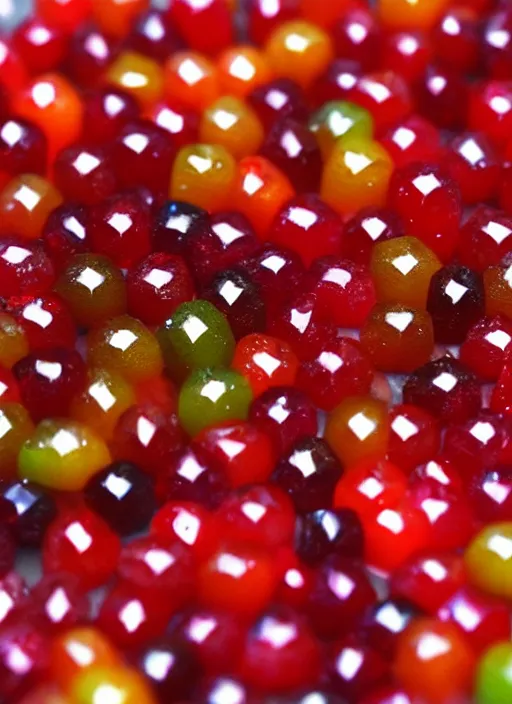 Prompt: photo multycolor jujube in style swarovski crystal, realistic, 3 5 mm, cinematic lighting, sharp focus