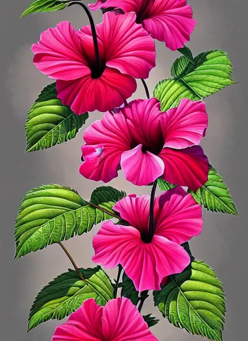 Prompt: perfectly detailed hibiscus flowers!! full plant blessed by nature with ever - increasing physical mental perfection, symmetrical! intricate, sensual features, highly detailed, biblical divine holy perfection!! digital painting, artstation, concept art, smooth, sharp focus, illustration, art by artgerm and greg rutkowski and alphonse mucha