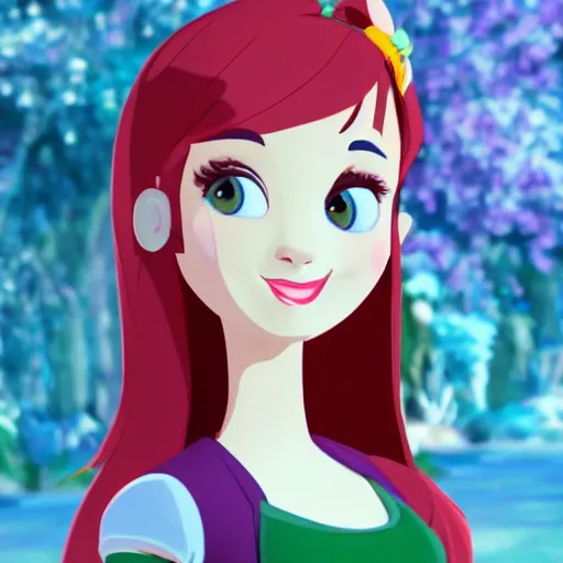 Prompt: The prettiest animation style girl in the world