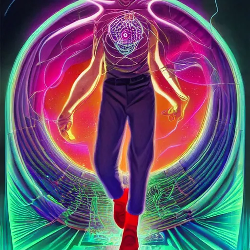 Image similar to a powerful psychic man emitting psychic power, psychic, psychic powers, detailed, highly detailed, hyper detailed, aesthetic!, trending on artstation, artstation, trending on tumblr, by Steve Ditko, fantasy, fantasy aesthetic!,