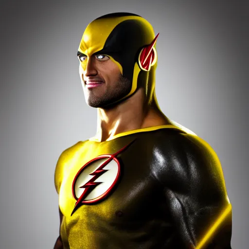 Prompt: A realistic photo of a mixture of Flash and Black Adam, hyper-realistic, 8K HDR.