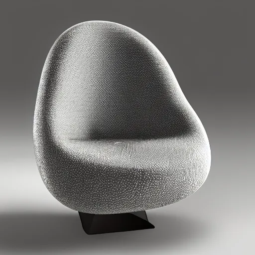 Image similar to a chair shaped like an avocado, 8 k, high definition, extremely detailed, photo realistic