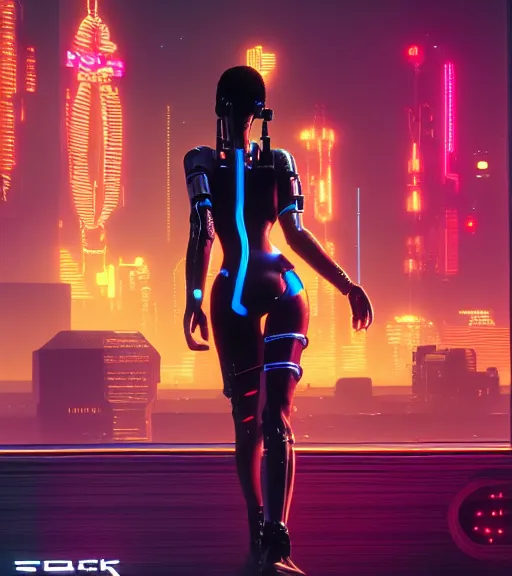 Image similar to cable plugged into cyberdeck, back of head, very beautiful cyberpunk woman, computer, 1 9 7 9 omni magazine cover, style by vincent di fate, cyberpunk 2 0 7 7, 4 k resolution, unreal engine, daz