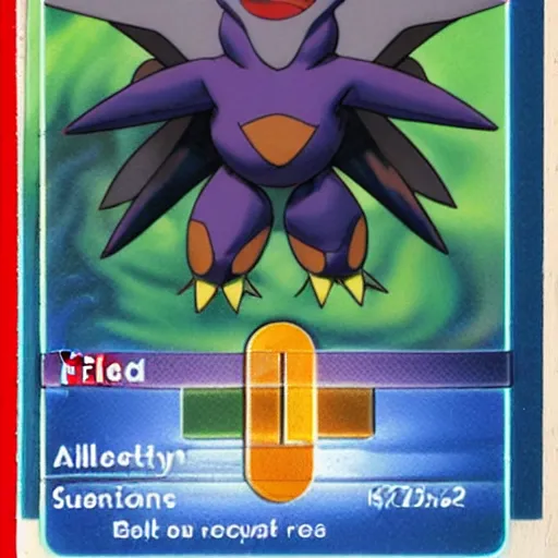 Prompt: Photo of a Pokemoncard