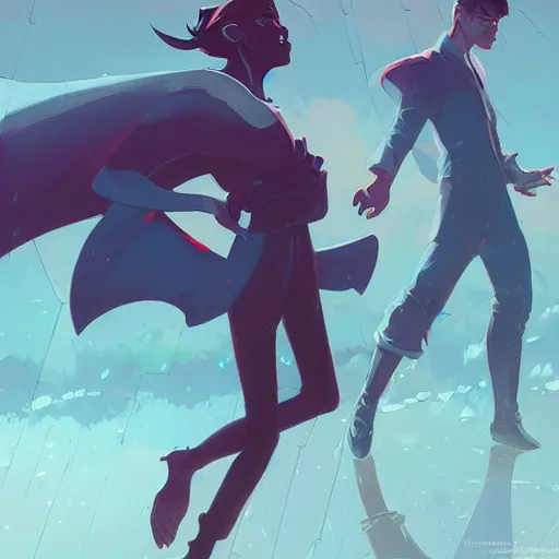 Image similar to hero world singing in the rain, behance hd by jesper ejsing, by rhads, makoto shinkai and lois van baarle, ilya kuvshinov, rossdraws global illumination