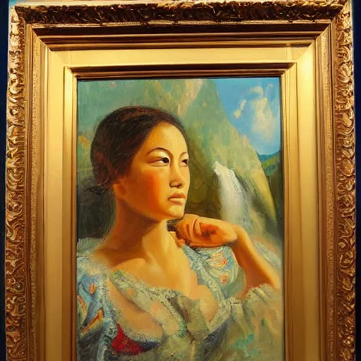 Image similar to oil painting ¥¥¥¥ museum - quality