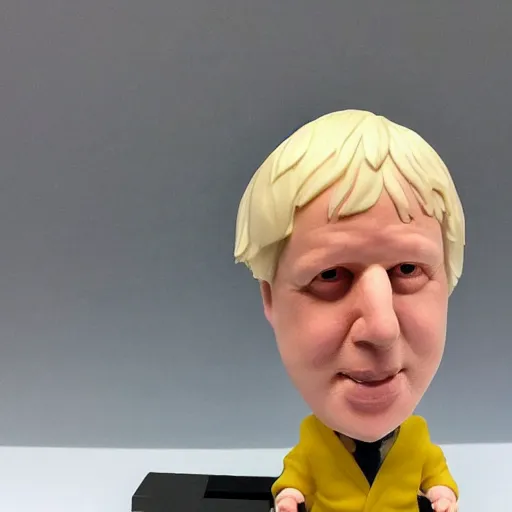 Prompt: Boris Johnson action figure, in its package