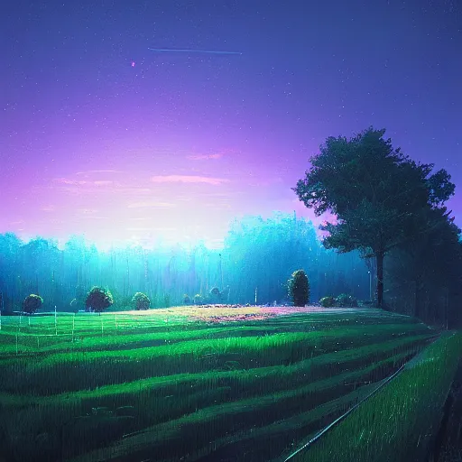 Prompt: landscape, by alena aenami and beeple