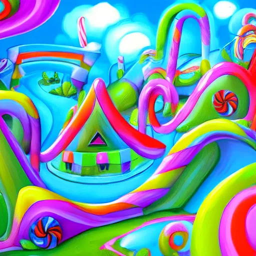 Image similar to candyland rpg background, artstation,