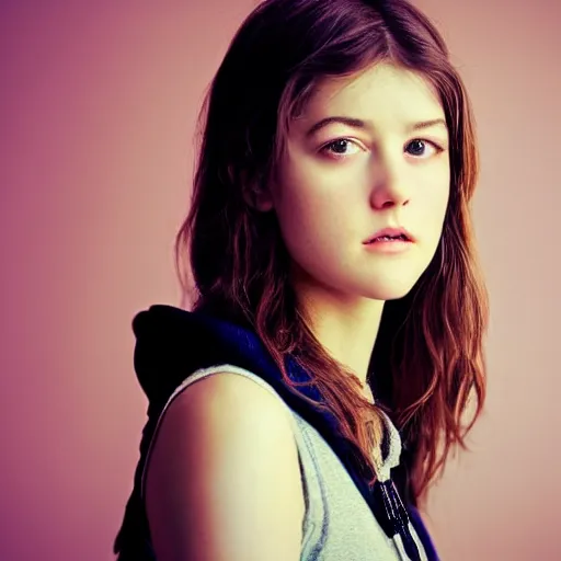 Prompt: young Goddess Mary Elizabeth Winstead, princess of black roses looking searchingly into your eyes. fractal lighting. charcoal shadowing. minute detail. blended shadowing. ultra graphics. ray tracing graphics. supreme colors. ultra image. perfect lighting. perfect pose. uplifting image. hopeful image. she has soft features, feminine features, gorgeous face, wearing a loose hoodie. close up of her face looking at viewer intensely. amazing charcoal art. exact replication of a young Mary Elizabeth Winstead.