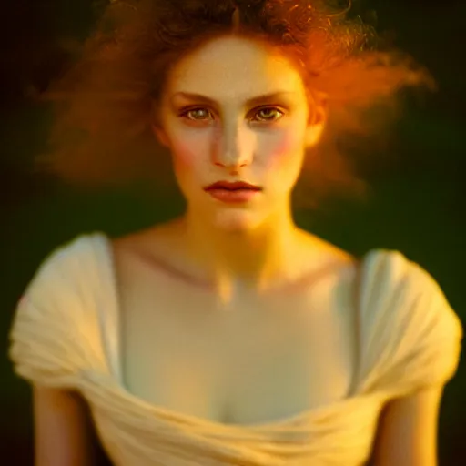 Image similar to photographic portrait of a stunningly beautiful renaissance female in soft dreamy light at sunset, contemporary fashion shoot, by edward robert hughes, annie leibovitz and steve mccurry, david lazar, jimmy nelsson