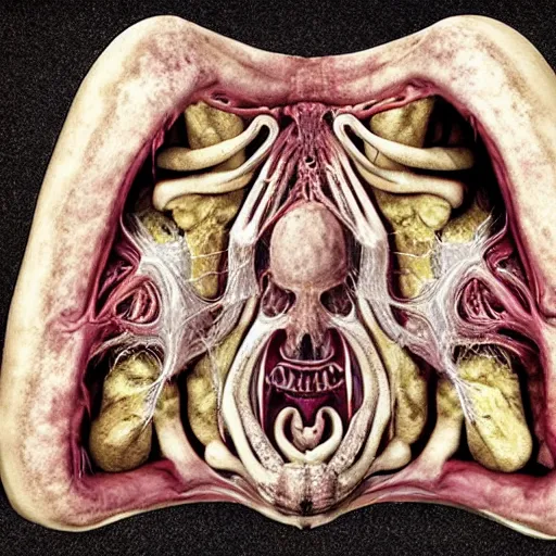 Image similar to the depthless eye, twisting eldritch horror beyond comprehension, sinew and bone, teeth and screaming flesh, photo, medical dissection