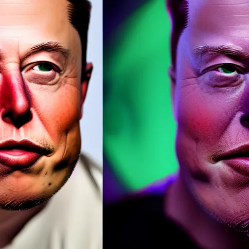 Image similar to elon musk head merged with thanos body, highly detailed, high quality, hd, 4 k, 8 k, canon 3 0 0 mm, professional photographer, 4 0 mp, lifelike, top - rated, award winning, realistic, sharp, no blur, edited, corrected, trending