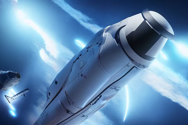 Image similar to vfx film, spacex, flat color profile low - key lighting award winning photography arri alexa cinematography, hyper real photorealistic cinematic, atmospheric cool colorgrade