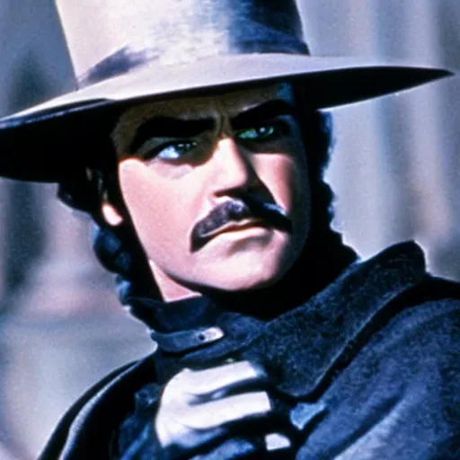 Image similar to Young Sean Connery as Zorro 4K detail