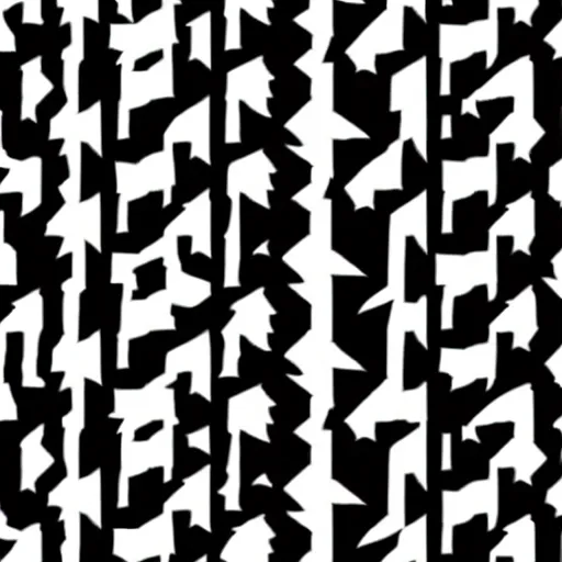 Prompt: Simple Black and white SVG pattern