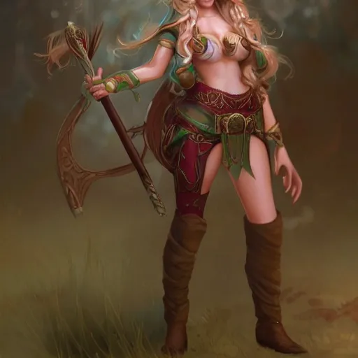 Image similar to elf princess, trending in artstation