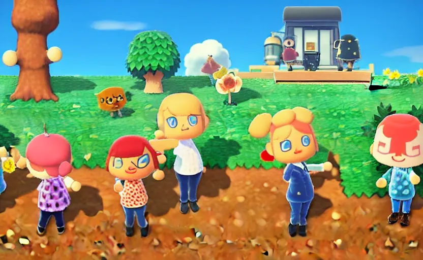 Prompt: animal crossing nuclear explosion