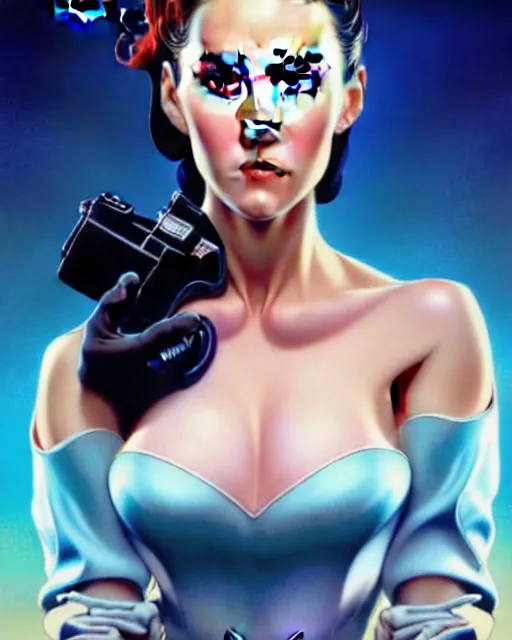 Image similar to a pin up and beautiful fashion charming dreamlke jennifer connelly, symmetrical face symmetrical eyes, character art, art by artgerm lau and wlop and and ilya kuvshinov and john singer sargent, joshua middleton comic art, hyperdetailed, 8 k realistic, symmetrical, frostbite 3 engine, cryengine, digital art