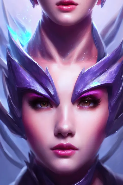 Image similar to ultra detailed face portrait of vi from league of legends from tv series arcane from netflix, extremely detailed digital painting, in the style of fenghua zhong and ruan jia and jeremy lipking and peter mohrbacher, mystical colors, rim light, beautiful lighting, 8 k, stunning scene, raytracing, octane, trending on artstation