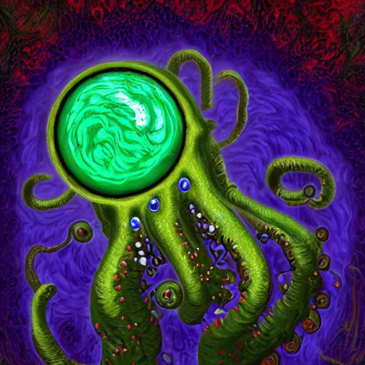 Prompt: cosmic lovecraftian horror award winning masterpiece digital art