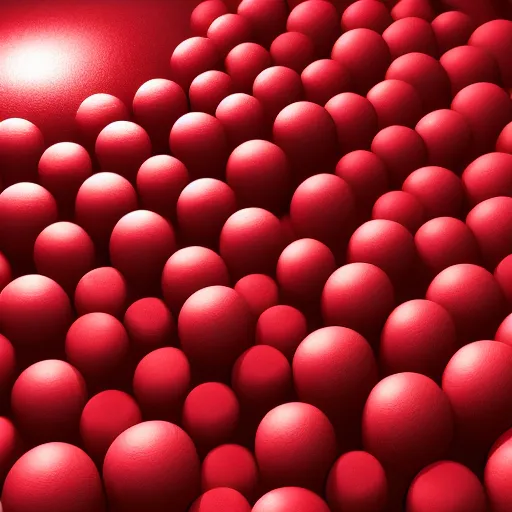 Image similar to 3D render of red blood cells in a blood vessel, octane, 4k