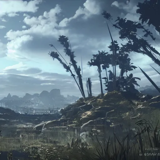 Image similar to Nier Automata landscape