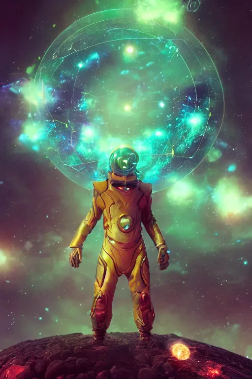 Prompt: galaxy bender experiencing the quantum field, elevated consciousness, beautiful astrological neural network, matte painting comic book art, realistic, trending on artstation, sharp focus, depth of field, cinematic composition, physics splashes of colors, octane render, unreal engine