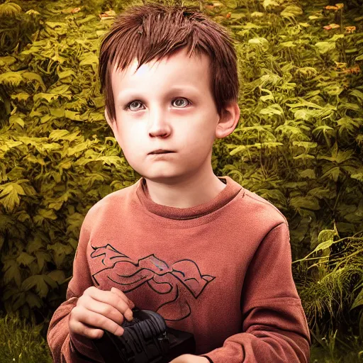 Image similar to portrait of a small boy by antti karppinen