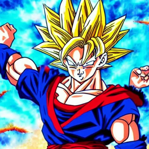 Goku Super Saiyan blue Capmarvel - Illustrations ART street