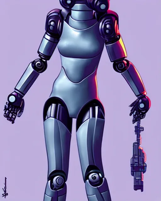 Image similar to the female robot protagonist, animation character design by jack kirby, action - adventure, sharp detail, artstation trending, conceptart. com