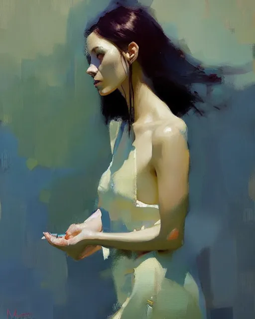 Prompt: silent echo, ( impressionistic oil painting by malcom liepke ), alexi zaitsev, craig mullins, melinda matyas, tooth wu, wlop, denis sarazhin, bold brushstrokes, highly detailed, award winning, textured, masterpiece