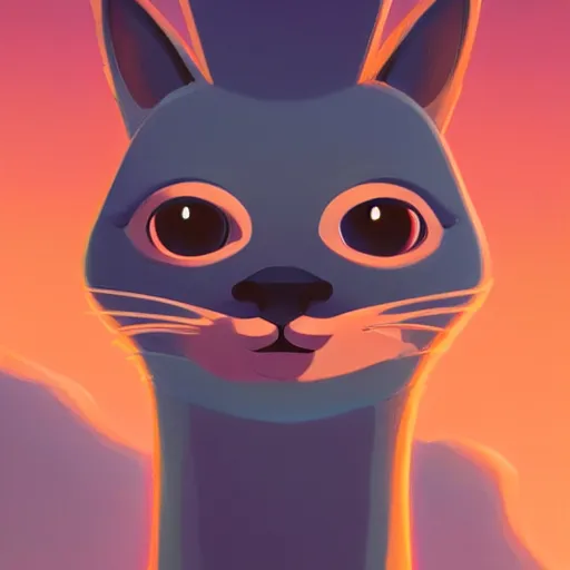 Image similar to face icon stylized minimalist catdog, loftis, cory behance hd by jesper ejsing, by rhads, makoto shinkai and lois van baarle, ilya kuvshinov, rossdraws global illumination