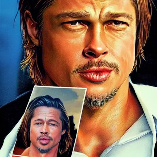 Prompt: an octopus with brad pitt’s face, hyper realistic