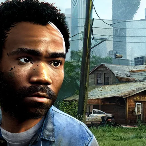 Prompt: donald glover as a character in the last of us